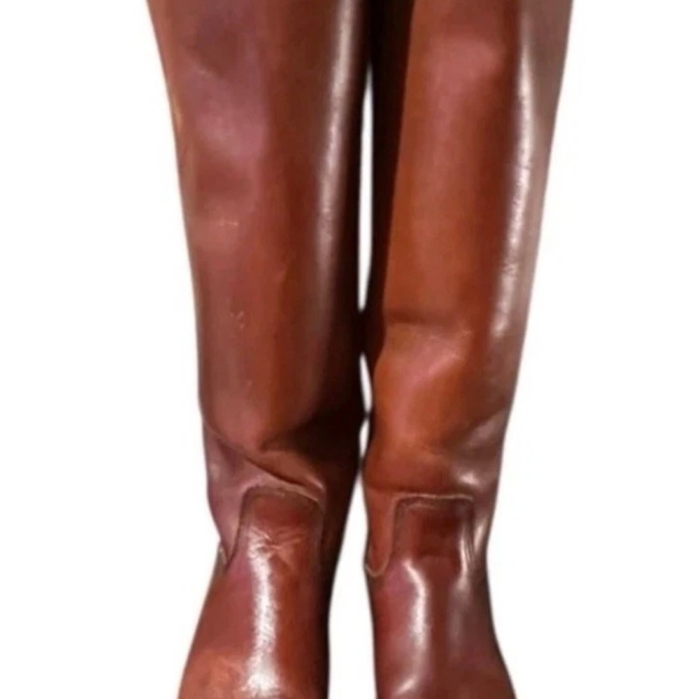 Brown frye Leather Riding Boots Vintage - Picture 6 of 14